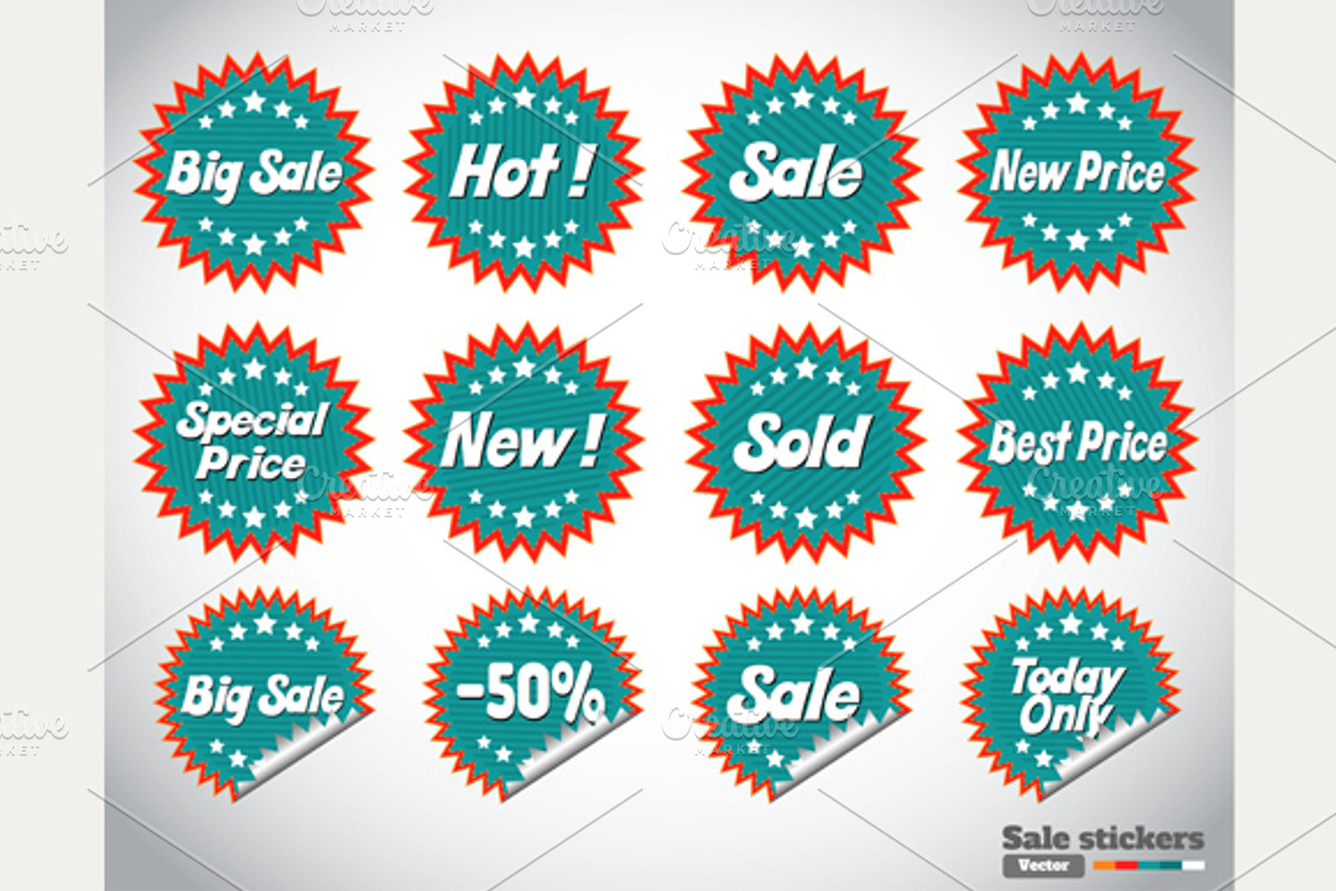 Set stickers