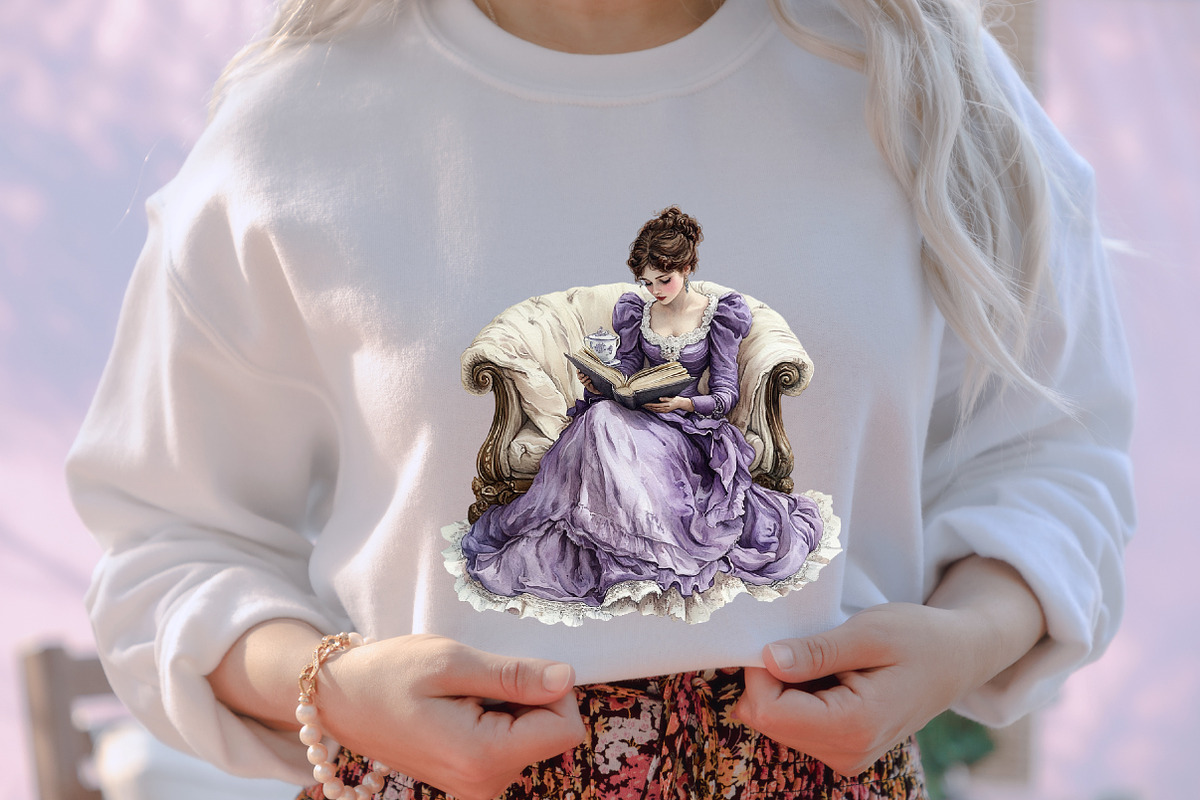 Whimsical Victorian Tea Queens Clipa, an Illustration by designcity5 (Photo 4 of 5)