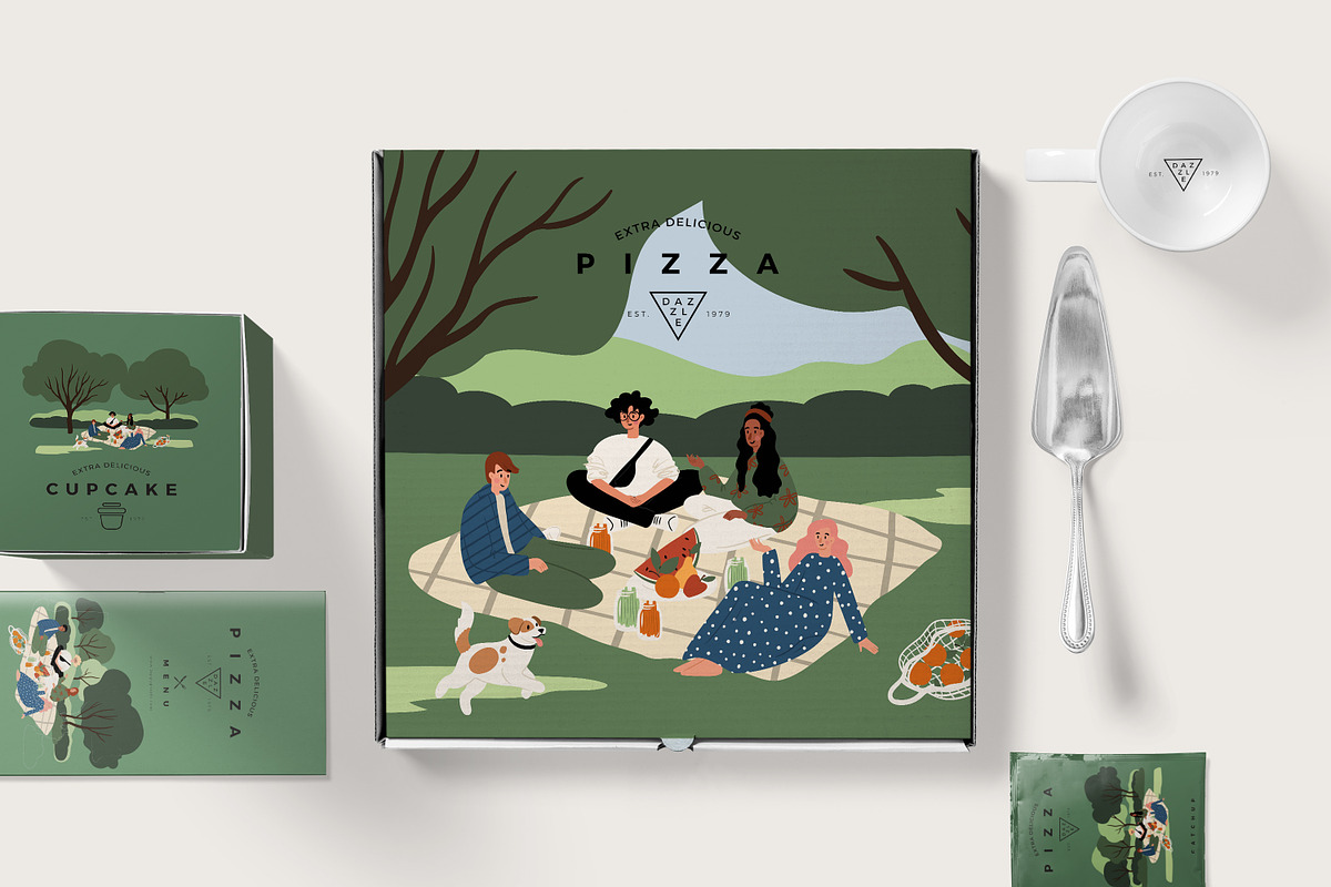 Summer Farmer Market Park poster set, a Person Illustration by LyubovZaytseva (Photo 8 of 9)