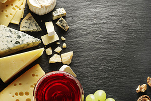 Variety of different cheeses, a Food & Drink Photo by Volff