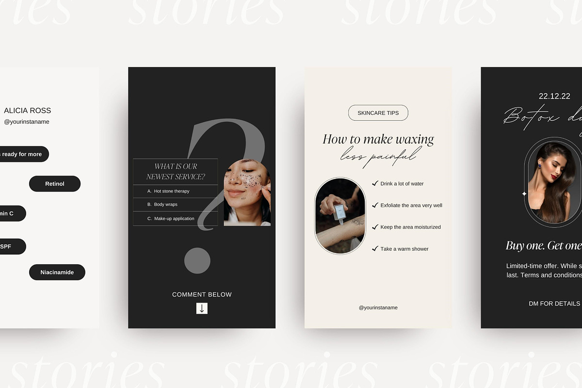 Esthetician Instagram templates, a Social Media Template by LiliesandBerries (Photo 13 of 22)