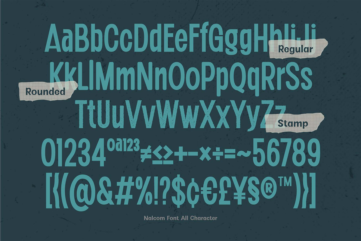 Nalcom Font, a Sans Serif Font by Rasiorise Studio (Photo 10 of 10)