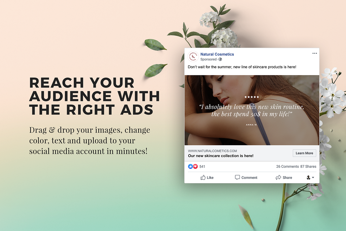 24 Social Media Ads Templates, a Social Media Template by The Cave Graphics (Photo 2 of 5)