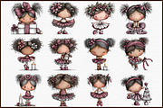 Watercolor Holiday Ballerina Clipart, an Illustration by Sublimation Artist (Thumbnail 3 of 6)