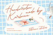 Handwritten Karleina Script Font, a Script Font by Letterena Studios Script (Thumbnail 1 of 10)