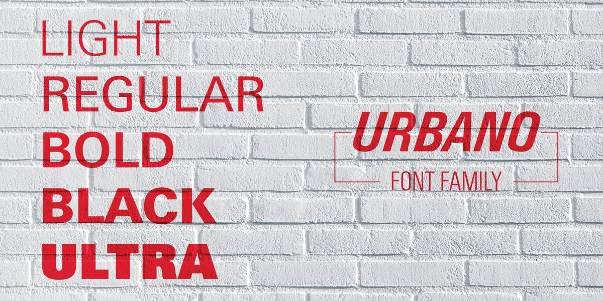 Urbano, a Sans Serif Font by FontSite Inc. (Photo 3 of 4)
