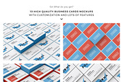Business Cards Mockup Pack, a Print Template by BULBFISH (Thumbnail 10 of 10)