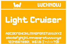 Light Cruiser font
