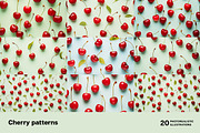 Cherry Patterns. 20 images, a Food Illustration by Handmadefont (Thumbnail 2 of 9)