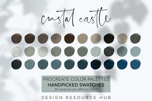 Coastal Castle Procreate Palette