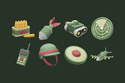 Military Gear 3D Illustration, an Object Illustration by graphicook (Thumbnail 3 of 3)