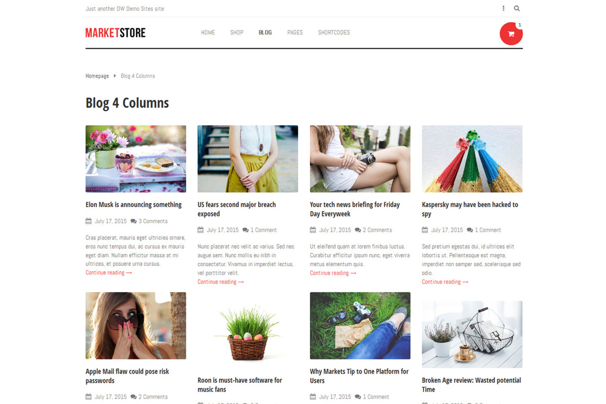 DW MarketStore - WP eCommerce Theme, a WordPress Template by DesignWall (Photo 5 of 6)