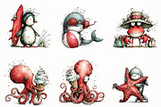 whimsical summer Animals Clipart, an Illustration by Designworld (Thumbnail 2 of 4)