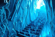 Ice Cave Stairs Blue Crystal Photo, a Background Graphic by Aura Canyon HQ (Thumbnail 1 of 8)