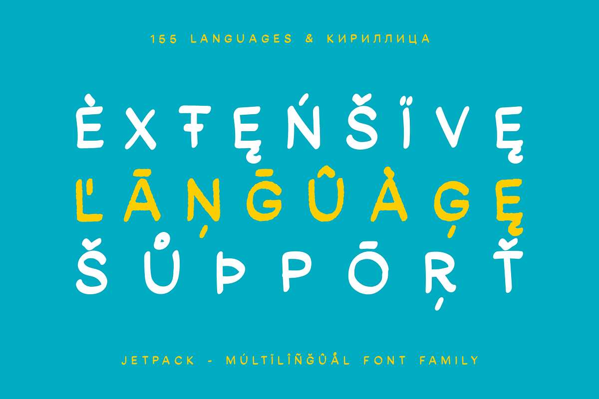 Jetpack Handmade Cyrillic Typeface, a Script Font by alpercakici (Photo 3 of 11)