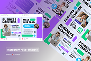 Seminar Business Feed Instagram Post, a Social Media Template by SquidPixey (Thumbnail 5 of 6)