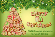 Christmas Gingerbread alphabet, a Decorative Illustration by Nataliia Toporovska (Thumbnail 3 of 5)