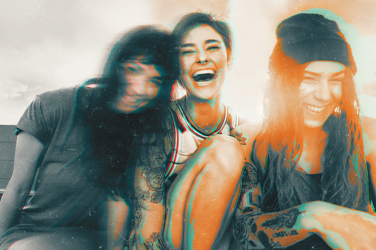 Vintage Glitch Photo Effect Template, a Layer Style Add-On by DesignerCandies (Photo 4 of 6)
