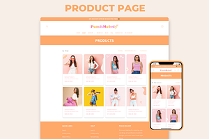 Peach Melody Boutique Shopify Theme