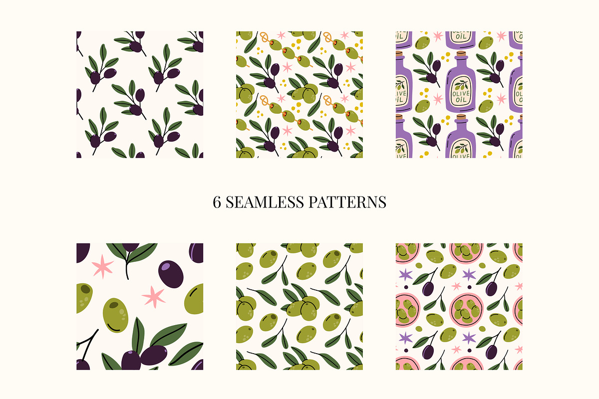 Mediterranean Kitchen – Olives Set, a Food Illustration by Idressart (Photo 4 of 5)