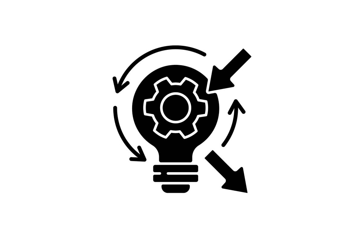 Reflection black glyph icon, a Solid Icon by IMG Visuals
