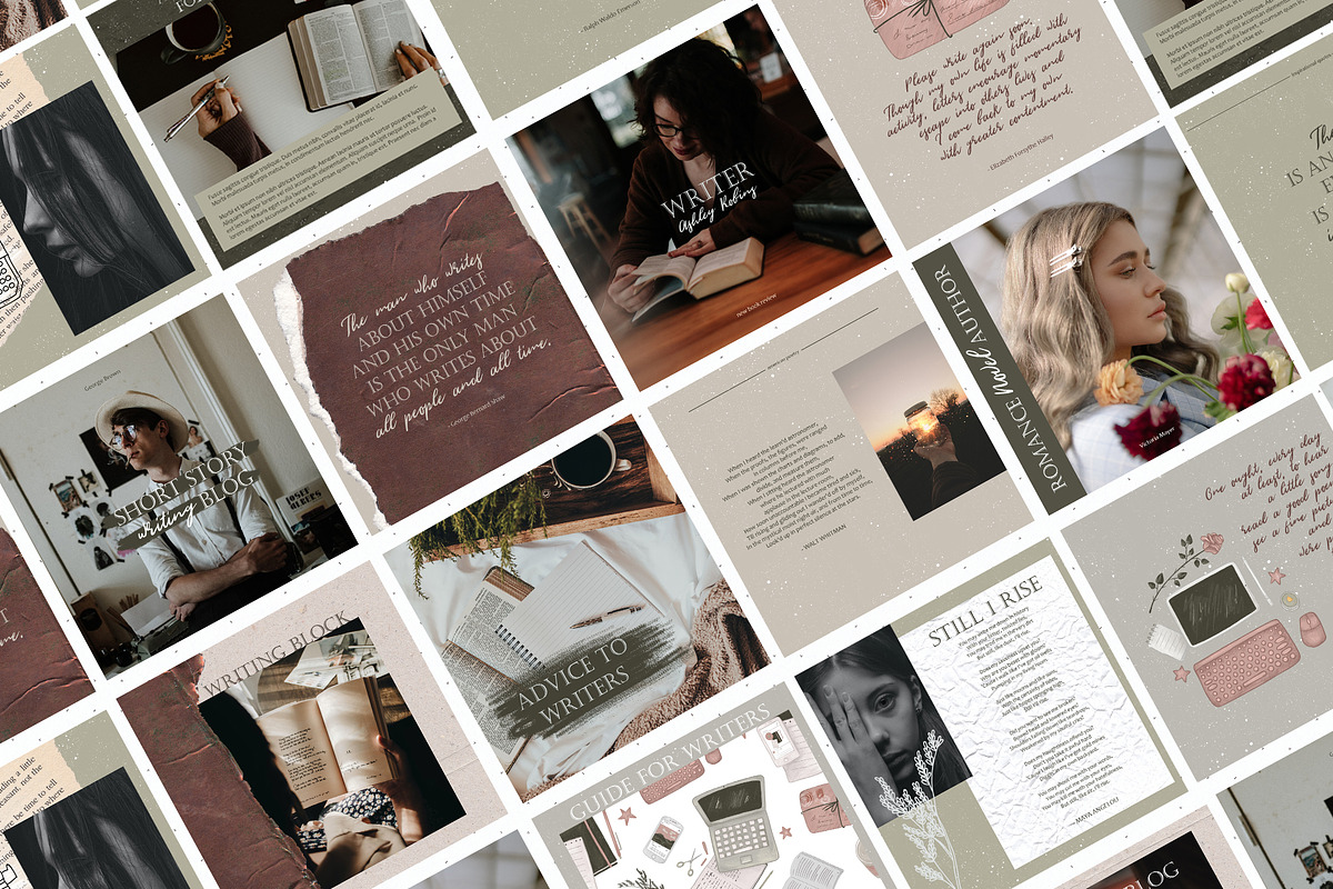 Writer Collection, a Social Media Template by Scarlet Heath Art (Photo 9 of 19)