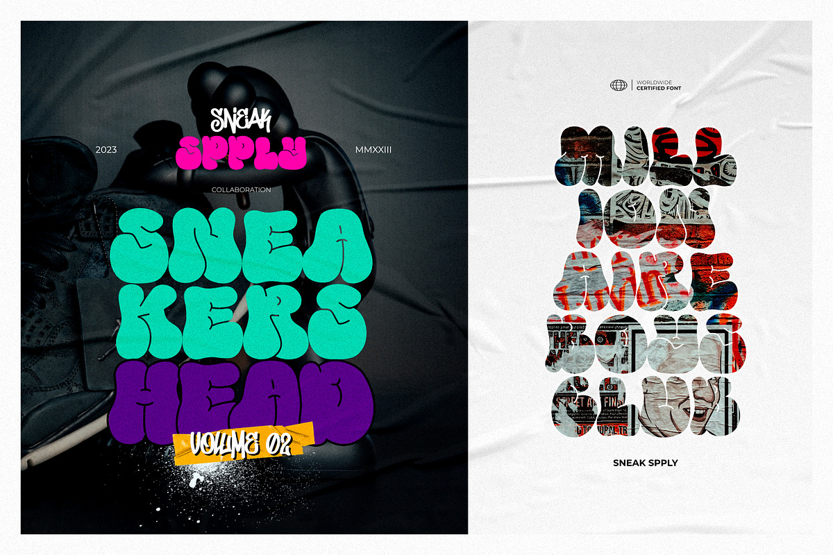 WhoopieSunday - Bubble Graffiti Font, a Symbol Font by ikiiko (Photo 3 of 7)