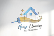 Modern Cleaning Service Logo, a Branding & Logo Template by YUDesignStore (Thumbnail 2 of 10)