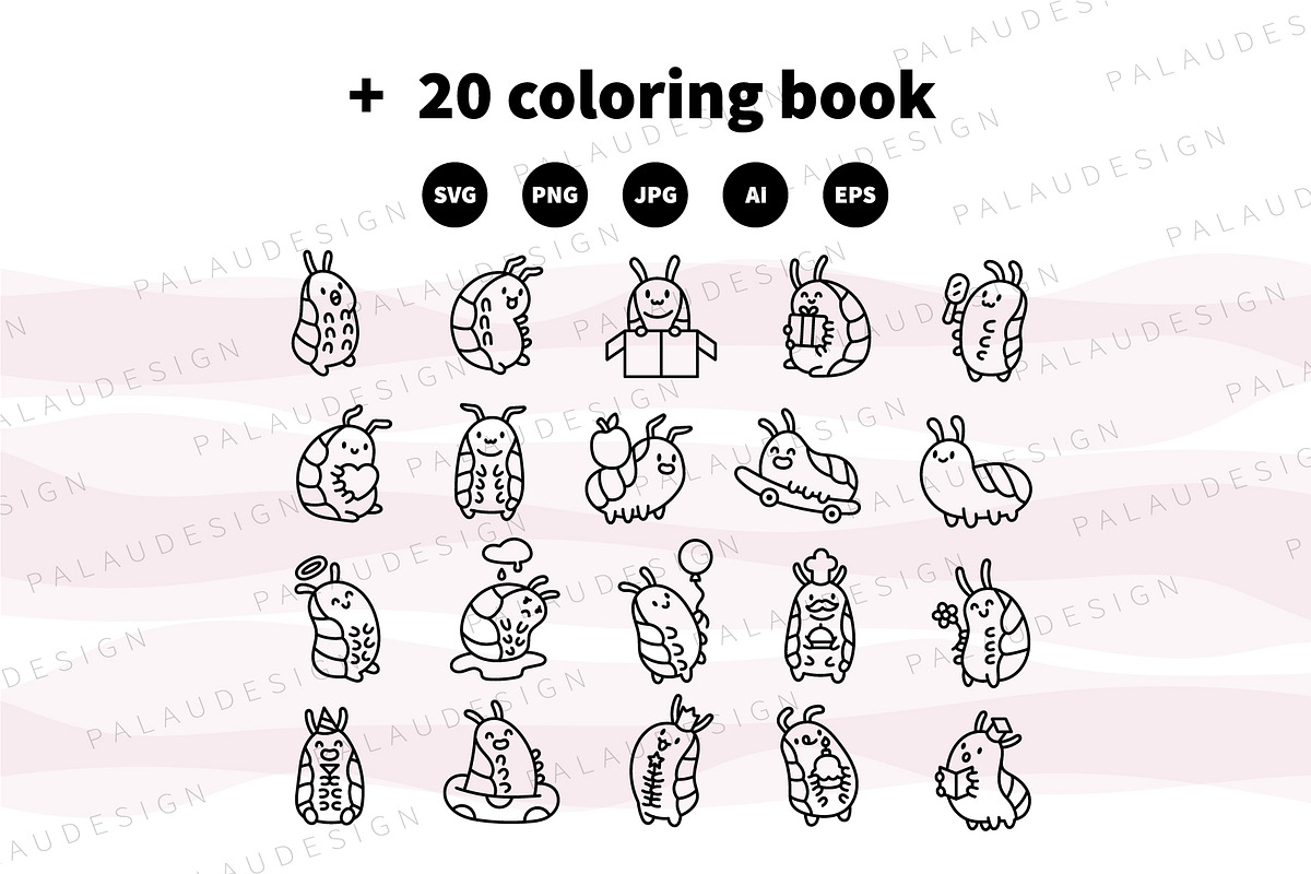 Woodlouse Clipart Bundle, an Animal Illustration by Palau (Photo 8 of 9)