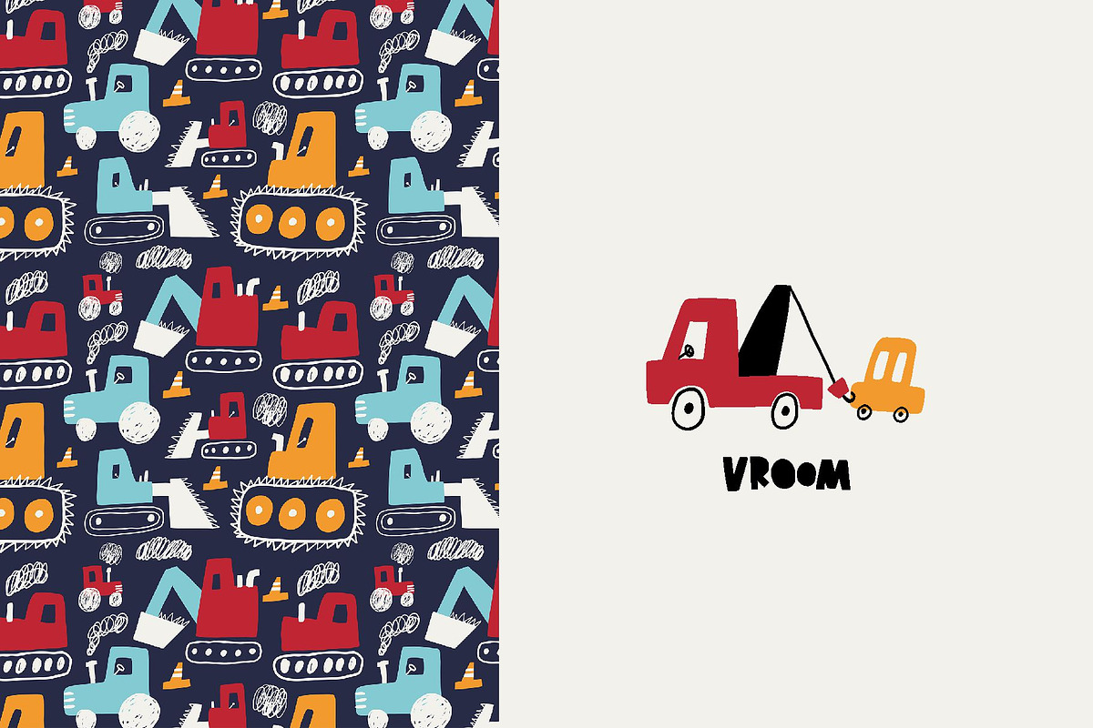 Whimsical Cars Clipart, a Decorative Illustration by Barkova Nadya (Photo 2 of 6)