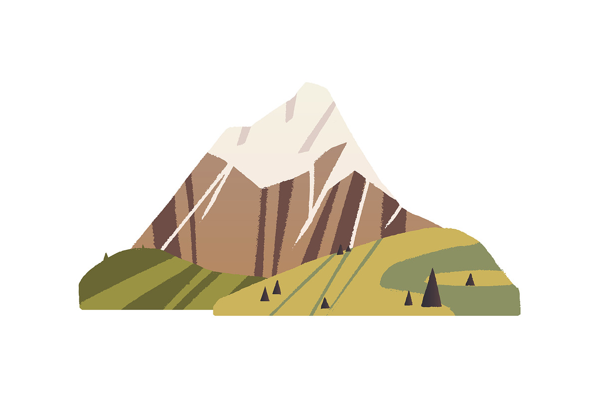 Rocky mountain landscapes set, an Object Illustration by PaperTrident (Photo 5 of 13)