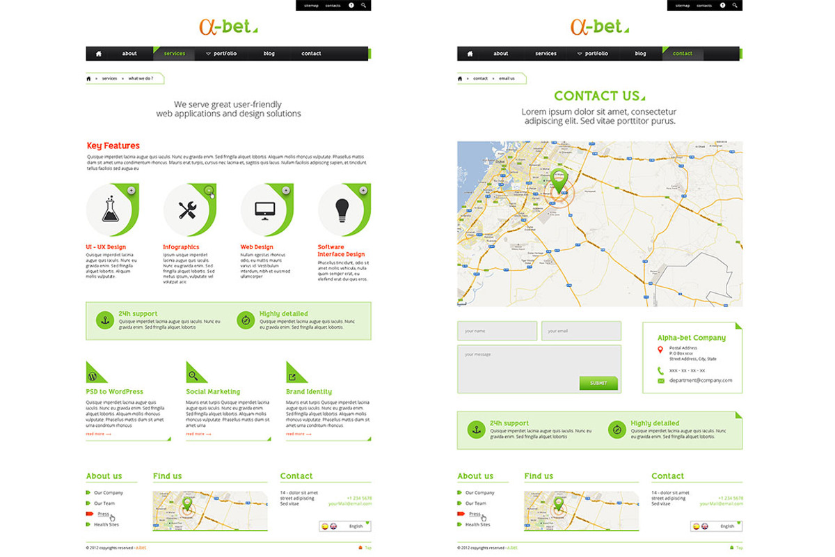 Alphabet - a multipurpose PSD theme, a Websites & App Template by kampkode (Photo 4 of 4)