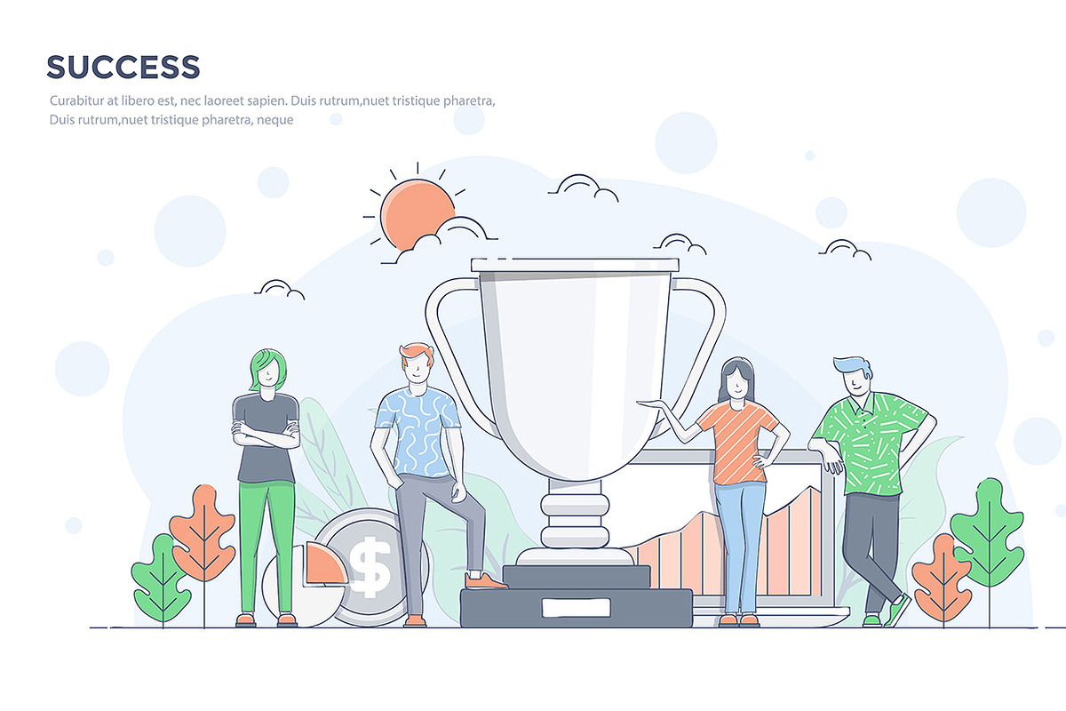 Modern Business concept for websites, a Person Illustration by Creative Graphics (Photo 9 of 12)