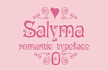 Salyma romantic typeface