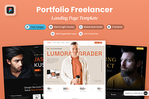 Bundle Portfolio Freelancer, a Websites & App Template by SLAB! Design