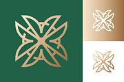 Elegant Gold Geometric Floral Logo, a Branding & Logo Template by Signatoro (Thumbnail 1 of 3)