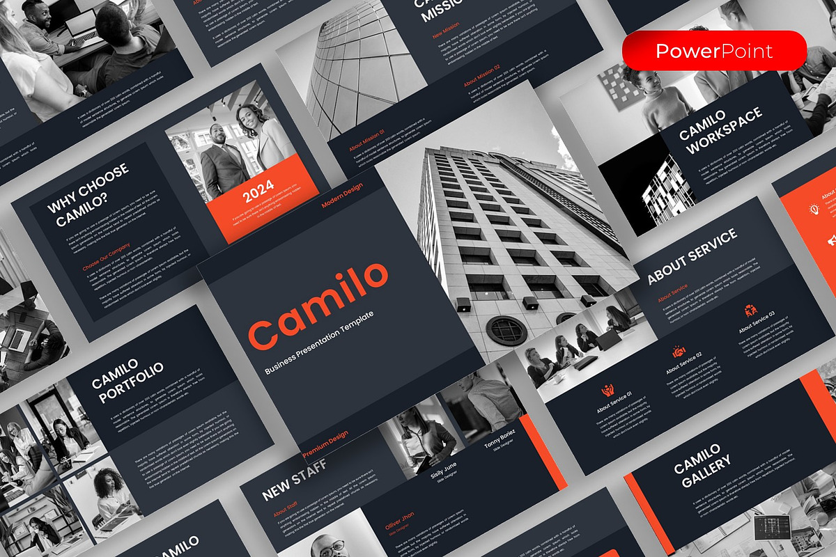 Camilo – Business PowerPoint, a Presentation Template by kreatifreya (Photo 1 of 5)