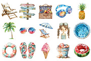 Pool Party Clipart, an Illustration by Design Market (Thumbnail 3 of 5)