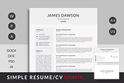 Clean Resume, a Resume Template by Mr-Template (Thumbnail 1 of 6)