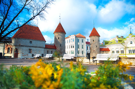 Guard towers of Viru Gate in Tallinn, a Photo by Pictures for you!!!!!!!!!