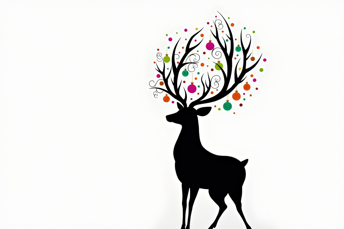Majestic Deer Silhouette Bundle, an Illustration by jahid234 (Photo 4 of 7)