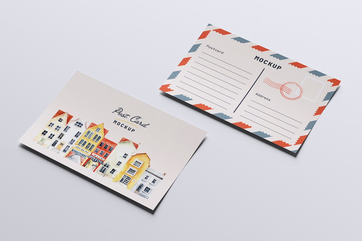 Postcard Mockup, an Advertising Mockup by Twins_studio926 (Photo 3 of 5)