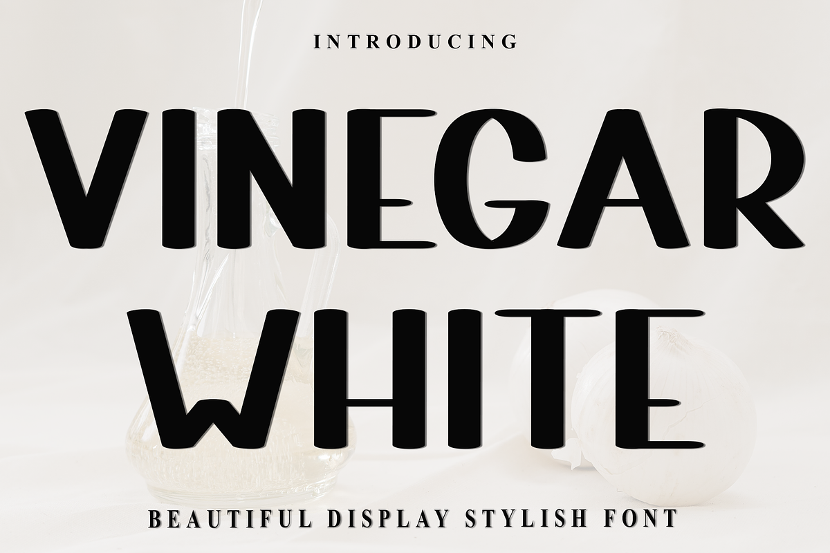 Vinegar White, a Script Font by FreshTypeINK (Photo 1 of 8)