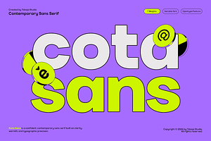 TBJ Cota Sans Grotesk Modern Sans