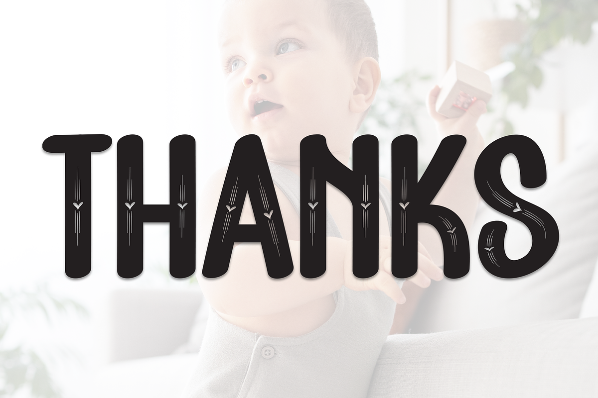 Chubby Baby | Script Font, a Script Font by Scratchones (Photo 8 of 8)