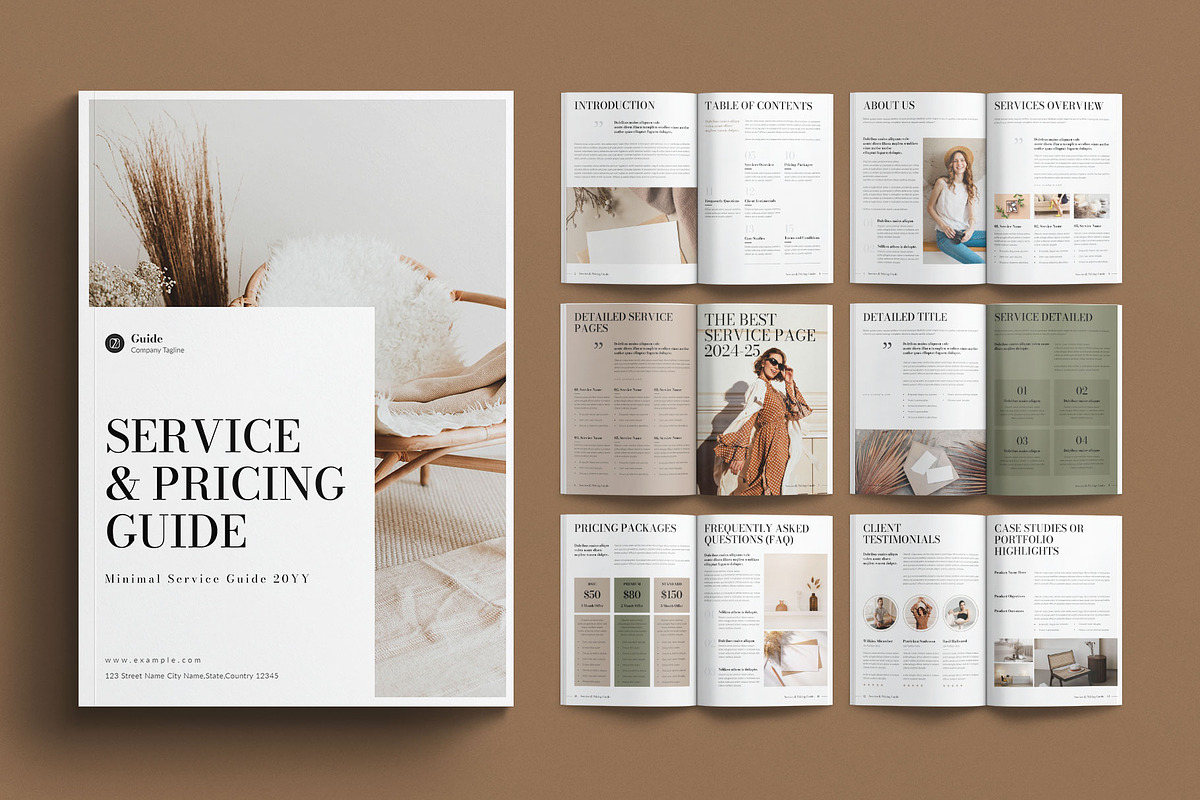 Service & Pricing Guide Template, a Magazine Template by E-Type (Photo 1 of 7)