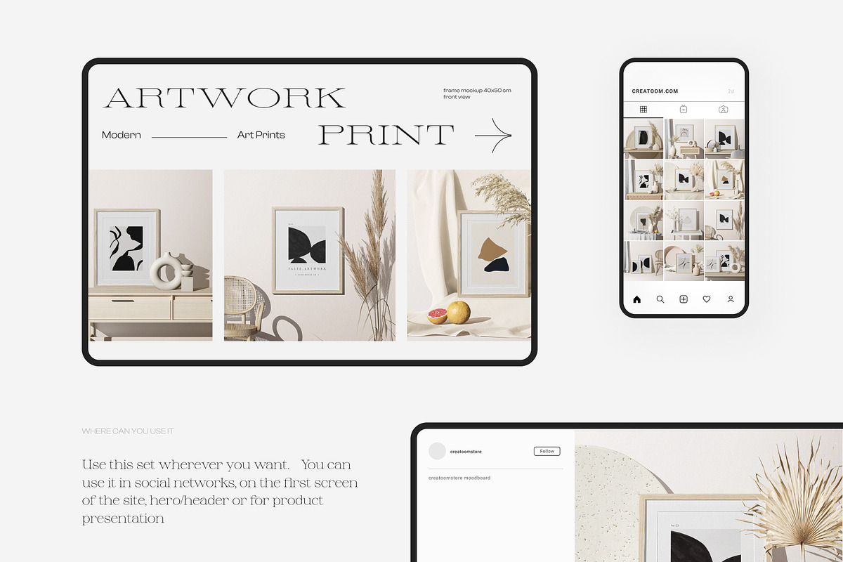 Frame mockup creator - part 1, a Print Template by Creatoom (Photo 9 of 17)