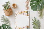 Watercolor Floral Frames Clipart, an Object Illustration by Pattern + watercolor (Thumbnail 3 of 5)