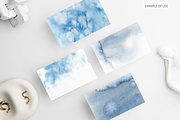Dusty Blue Watercolor Washes, a Texture Graphic by Kolorata Art (Thumbnail 4 of 5)