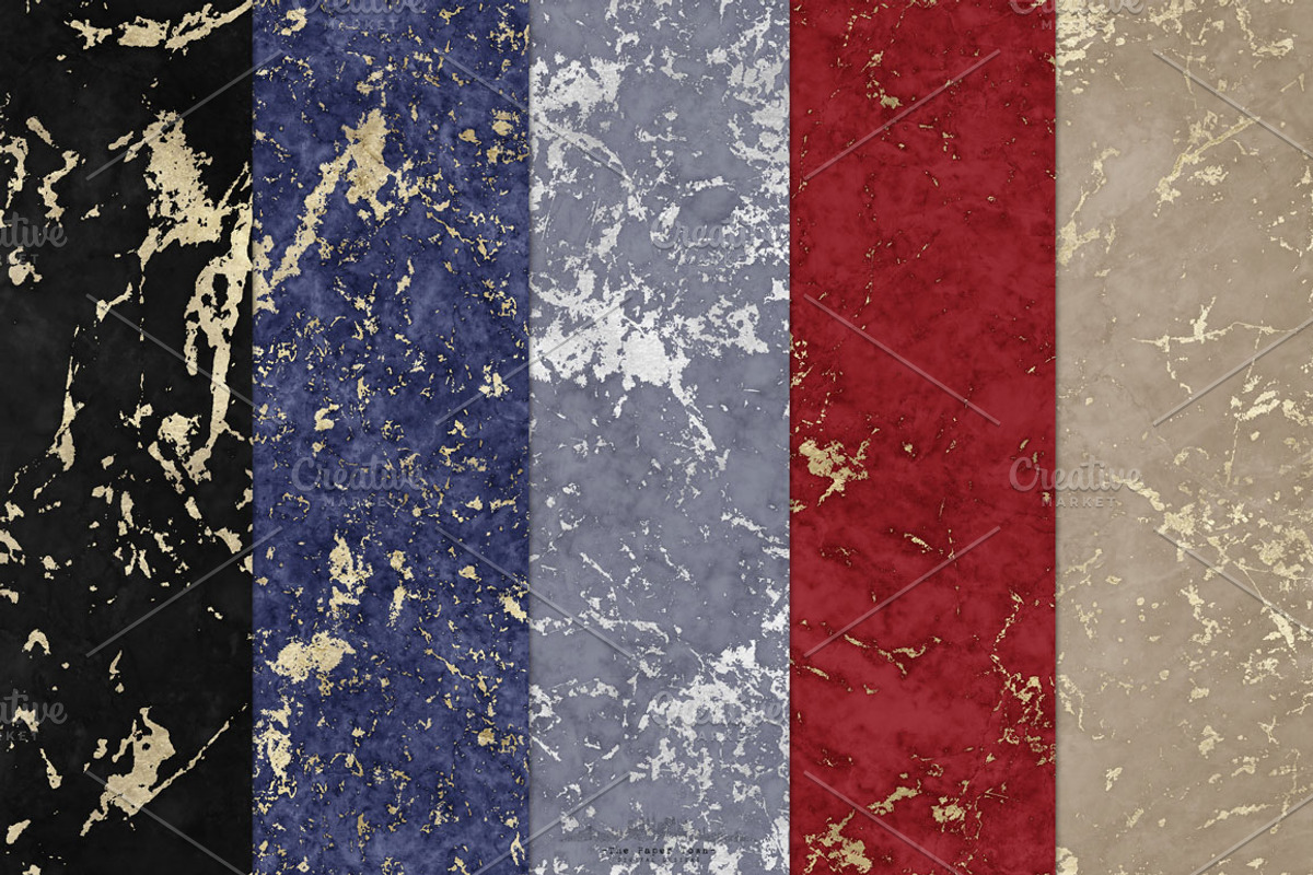 Seamless Marble Textures Gold Veins, a Texture Graphic by The Paper Town (Photo 4 of 4)